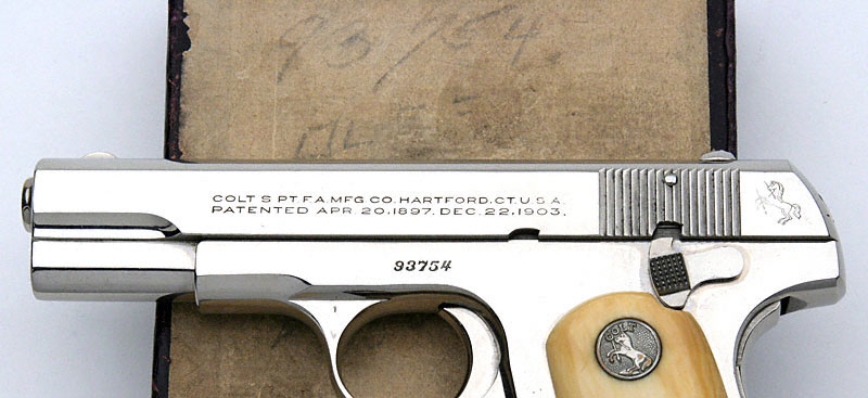 Colt Model 1908 Pocket Hammerless .380 ACP serial number 93754